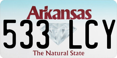 AR license plate 533LCY