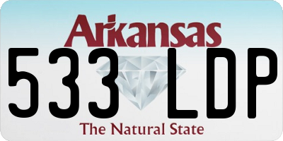 AR license plate 533LDP