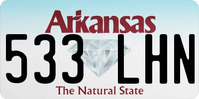 AR license plate 533LHN