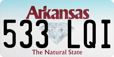 AR license plate 533LQI
