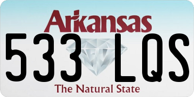 AR license plate 533LQS