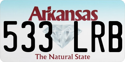 AR license plate 533LRB