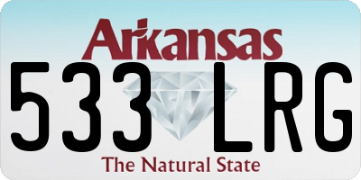 AR license plate 533LRG