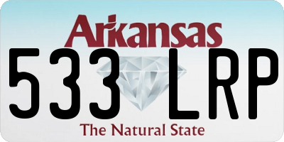 AR license plate 533LRP
