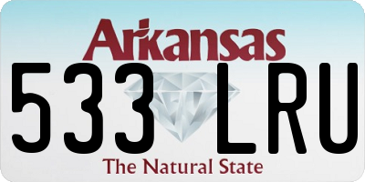 AR license plate 533LRU