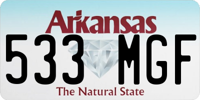 AR license plate 533MGF