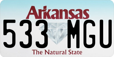 AR license plate 533MGU