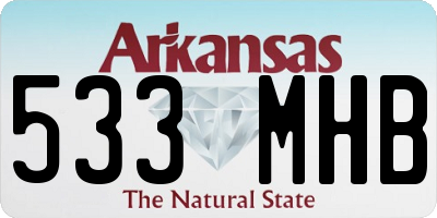 AR license plate 533MHB