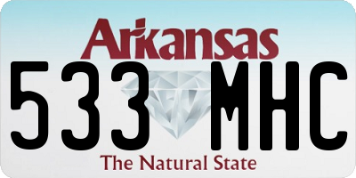 AR license plate 533MHC