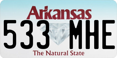 AR license plate 533MHE
