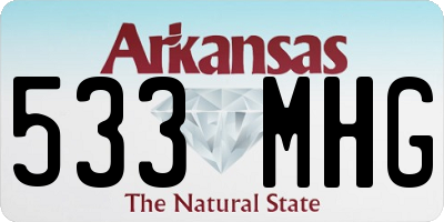AR license plate 533MHG