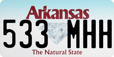 AR license plate 533MHH