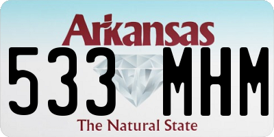 AR license plate 533MHM
