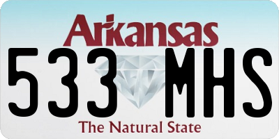 AR license plate 533MHS