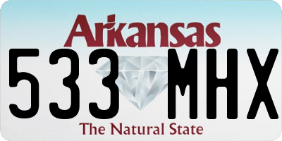 AR license plate 533MHX