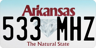 AR license plate 533MHZ