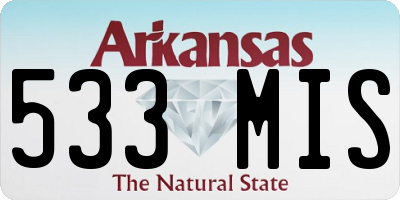 AR license plate 533MIS