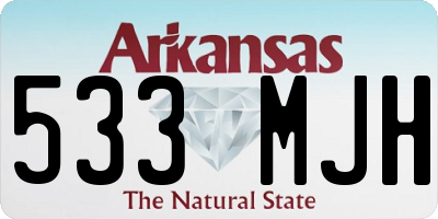 AR license plate 533MJH