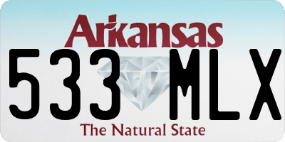 AR license plate 533MLX