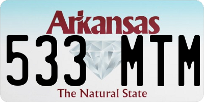 AR license plate 533MTM