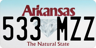 AR license plate 533MZZ