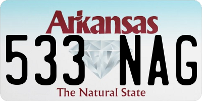AR license plate 533NAG