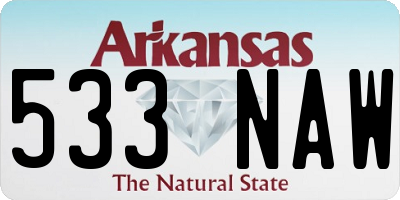 AR license plate 533NAW