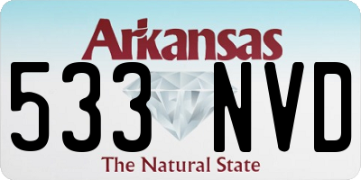 AR license plate 533NVD
