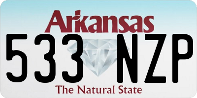 AR license plate 533NZP