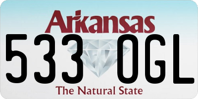 AR license plate 533OGL