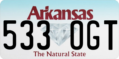 AR license plate 533OGT