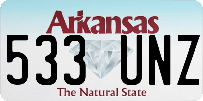 AR license plate 533UNZ