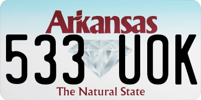 AR license plate 533UOK
