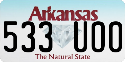 AR license plate 533UOO