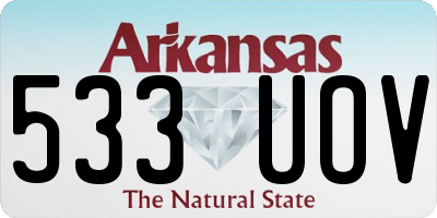AR license plate 533UOV