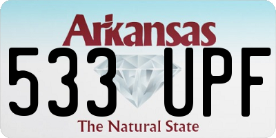 AR license plate 533UPF