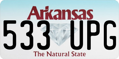 AR license plate 533UPG
