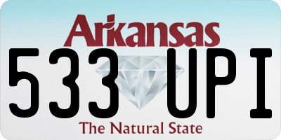 AR license plate 533UPI