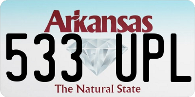 AR license plate 533UPL