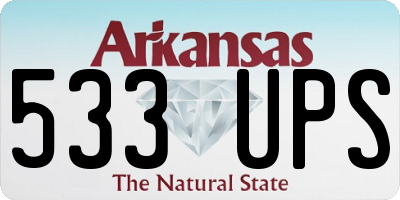 AR license plate 533UPS