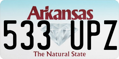 AR license plate 533UPZ