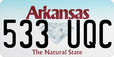 AR license plate 533UQC