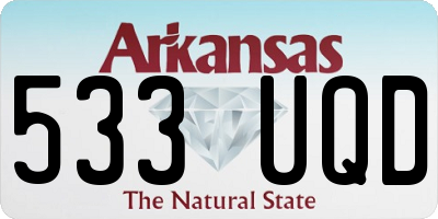 AR license plate 533UQD