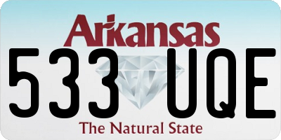 AR license plate 533UQE