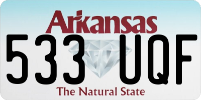 AR license plate 533UQF