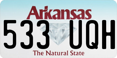 AR license plate 533UQH