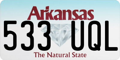 AR license plate 533UQL