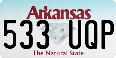 AR license plate 533UQP