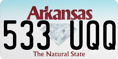 AR license plate 533UQQ