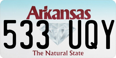 AR license plate 533UQY